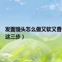 发面馒头怎么做又软又香(做好这三步)