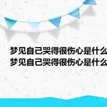 梦见自己哭得很伤心是什么意思(梦见自己哭得很伤心是什么意思)