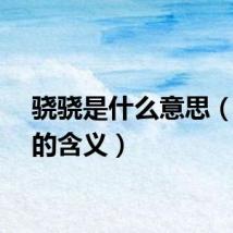 骁骁是什么意思（骁骁的含义）