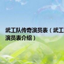 武工队传奇演员表(武工队传奇演员表介绍)