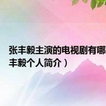 张丰毅主演的电视剧有哪些(张丰毅个人简介)
