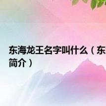 东海龙王名字叫什么（东海龙王简介）