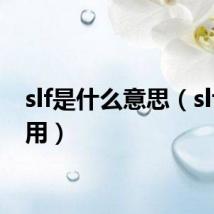 slf是什么意思(slf的作用)
