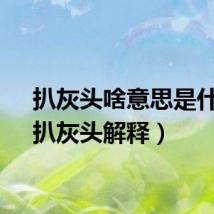 扒灰头啥意思是什么（扒灰头解释）