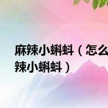 麻辣小蝌蚪（怎么做麻辣小蝌蚪）