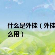 什么是外挂（外挂有什么用）