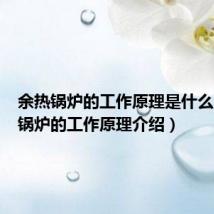 余热锅炉的工作原理是什么（余热锅炉的工作原理介绍）