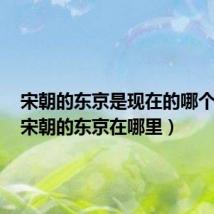 宋朝的东京是现在的哪个城市(宋朝的东京在哪里)