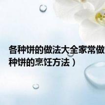 各种饼的做法大全家常做法(各种饼的烹饪方法)