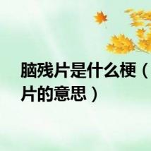 脑残片是什么梗（脑残片的意思）