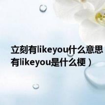 立刻有likeyou什么意思（立刻有likeyou是什么梗）