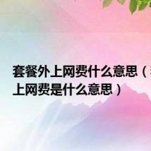 套餐外上网费什么意思(套餐外上网费是什么意思)