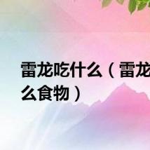 雷龙吃什么（雷龙吃什么食物）