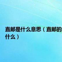 直邮是什么意思(直邮的意思是什么)