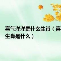 喜气洋洋是什么生肖（喜气洋洋生肖是什么）