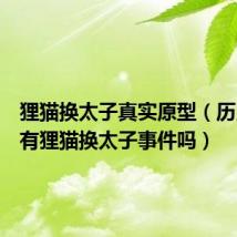 狸猫换太子真实原型(历史上真有狸猫换太子事件吗)