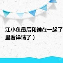 江小鱼最后和谁在一起了(来这里看详情了)