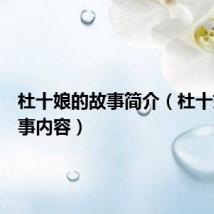 杜十娘的故事简介(杜十娘的故事内容)