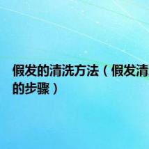 假发的清洗方法(假发清洗打理的步骤)