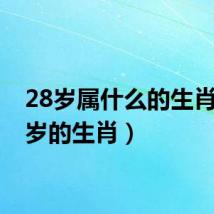 28岁属什么的生肖(28岁的生肖)