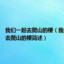 我们一起去爬山的梗(我们一起去爬山的梗简述)