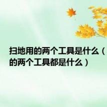 扫地用的两个工具是什么(扫地用的两个工具都是什么)