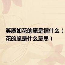 笑魇如花的魇是指什么（笑魇如花的魇是什么意思）
