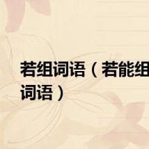 若组词语（若能组什么词语）