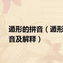 遁形的拼音（遁形的拼音及解释）