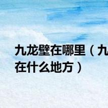 九龙壁在哪里（九龙壁在什么地方）