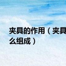 夹具的作用（夹具由什么组成）