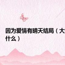 因为爱情有晴天结局(大结局是什么)