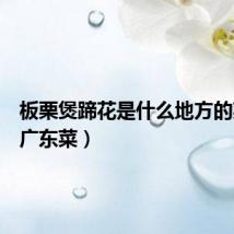板栗煲蹄花是什么地方的菜（是广东菜）