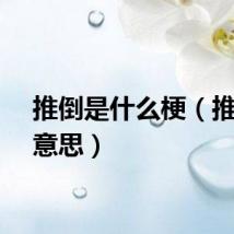 推倒是什么梗（推倒的意思）