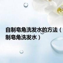 自制皂角洗发水的方法(如何自制皂角洗发水)