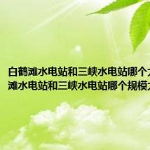白鹤滩水电站和三峡水电站哪个大(白鹤滩水电站和三峡水电站哪个规模大些)