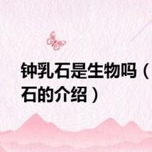 钟乳石是生物吗（钟乳石的介绍）
