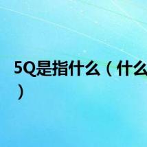 5Q是指什么（什么是5Q）