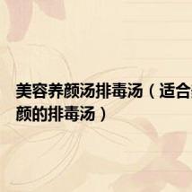 美容养颜汤排毒汤（适合美容养颜的排毒汤）