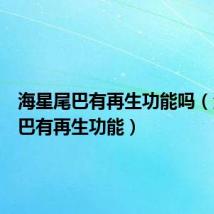 海星尾巴有再生功能吗(海星尾巴有再生功能)