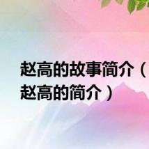 赵高的故事简介（关于赵高的简介）