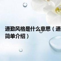 通勤风格是什么意思（通勤风格简单介绍）