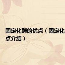 固定化酶的优点（固定化酶的优点介绍）