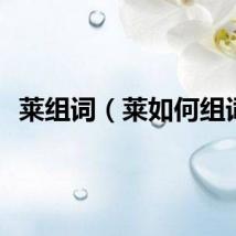 莱组词（莱如何组词）