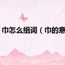 巾怎么组词（巾的意思）