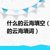 什么的云海填空(什么的云海填词)