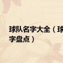 球队名字大全（球队名字盘点）