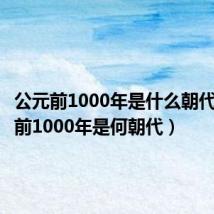 公元前1000年是什么朝代（公元前1000年是何朝代）