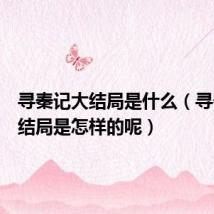 寻秦记大结局是什么（寻秦记大结局是怎样的呢）