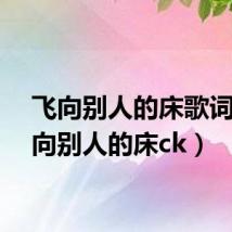 飞向别人的床歌词（飞向别人的床ck）